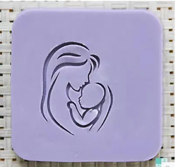 Wholesale Custom Mother Holding Child Handmade Soap Seal Soap